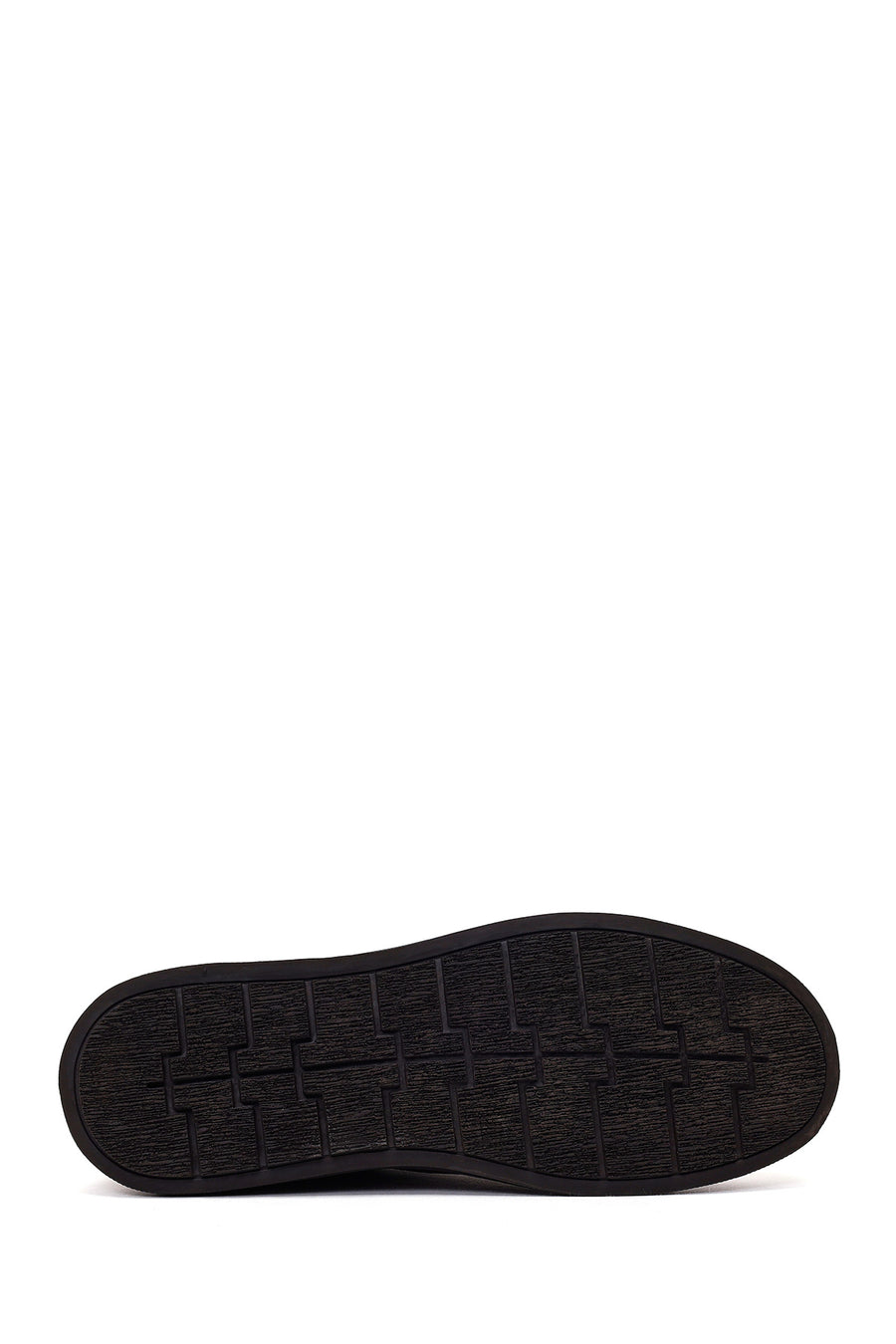 Erkek Kahverengi Bağcıklı Kalın Tabanlı Nubuk Deri Casual Sneaker