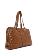 Women's Tan Quilted Shoulder Bag | Derimod