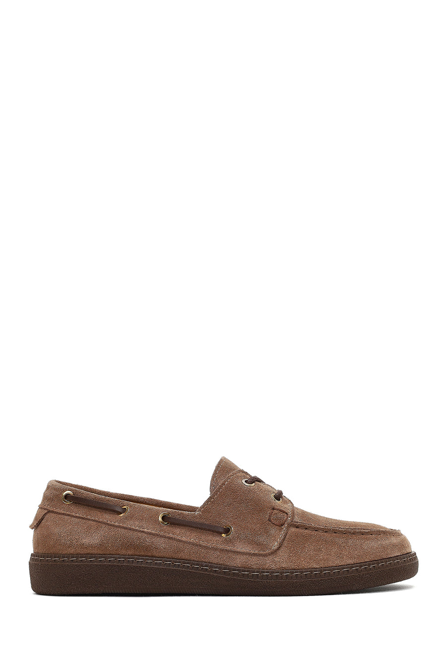 Women's Mink Lace-up Suede Leather Casual Shoes 25AFD230010 | Derimod