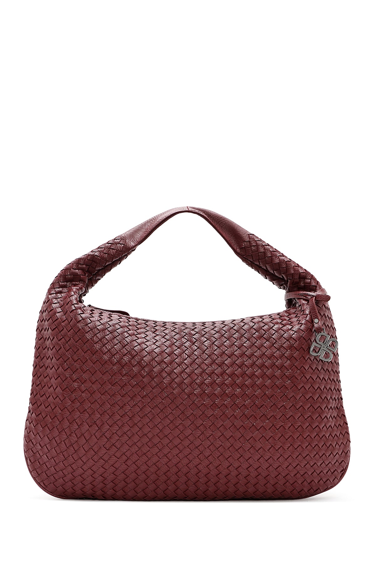 Women's Burgundy Knitted Shoulder Bag 24WBD252829 | Derimod