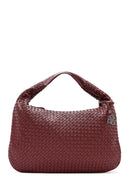 Women's Burgundy Knitted Shoulder Bag | Derimod