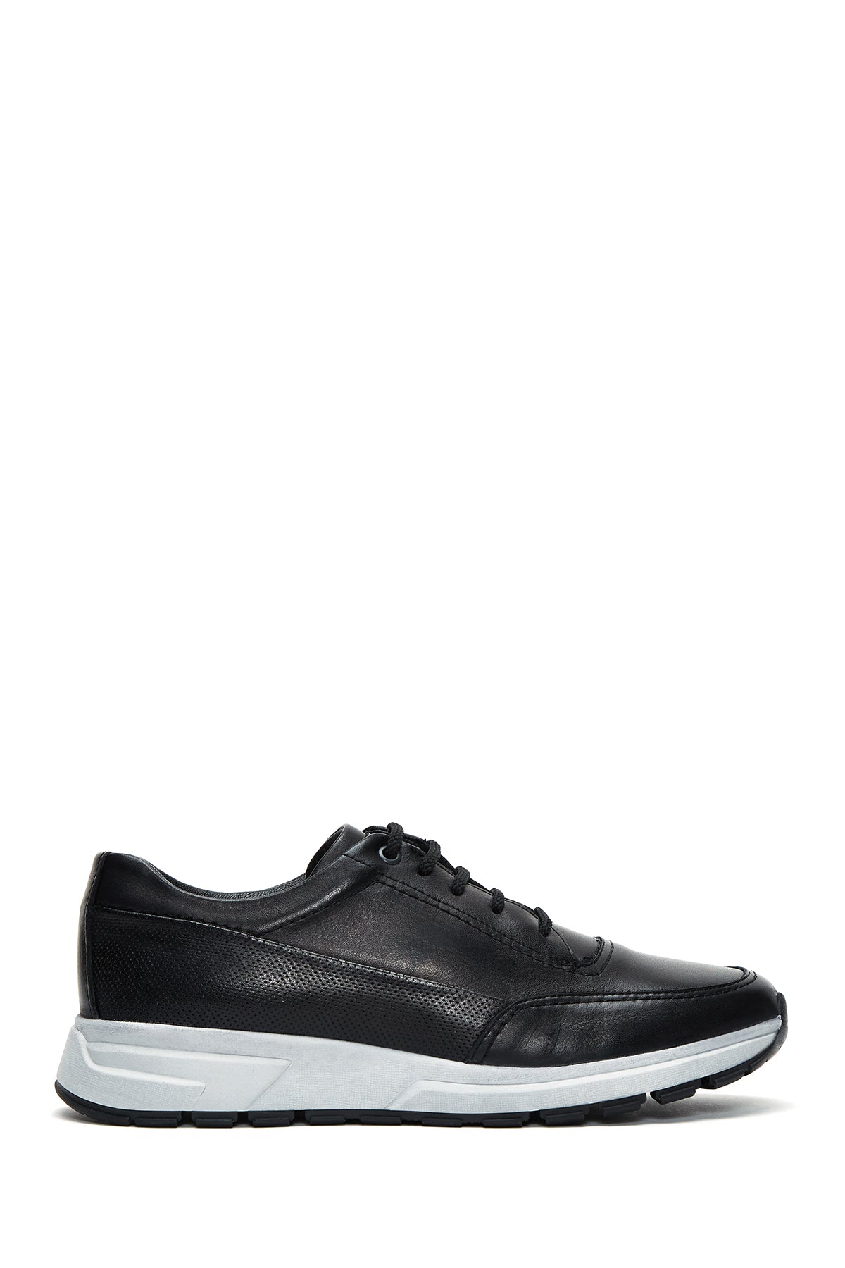 Men's Black Leather Sneaker 23WFD678518 | Derimod