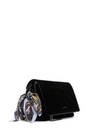 Women's Black Suede Crossbody Bag | Derimod