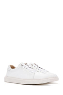 Women's White Leather Sneaker | Derimod