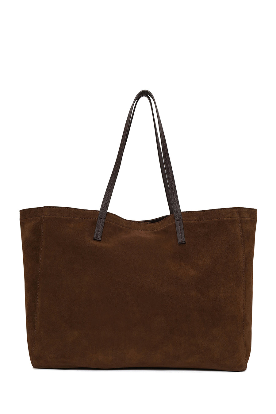 Woman Brown Suede Shoulder Bag