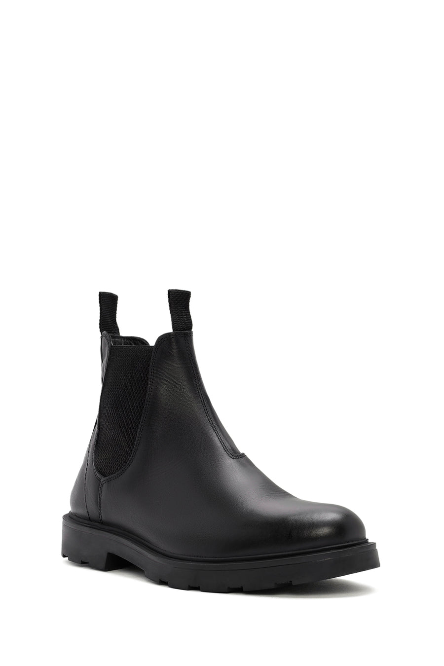 Men's Black Leather Chelsea Boots