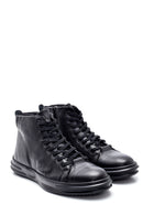 Men's Leather Zippered Boots | Derimod