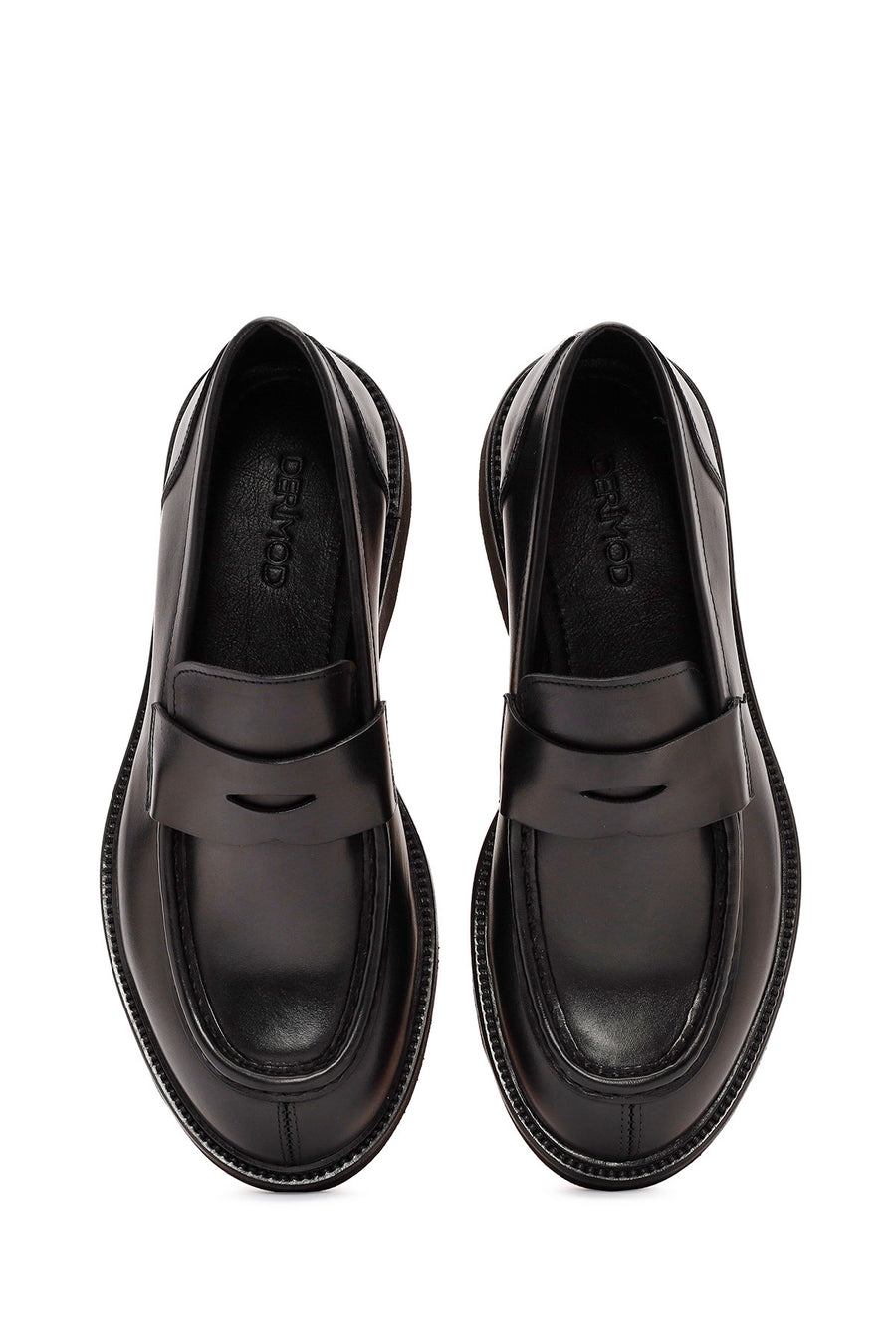 
Men's Black Leather Casual Loafer
