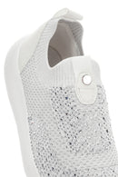 Derimod Zero Women's White Thick Soled Fabric Sneaker | Derimod