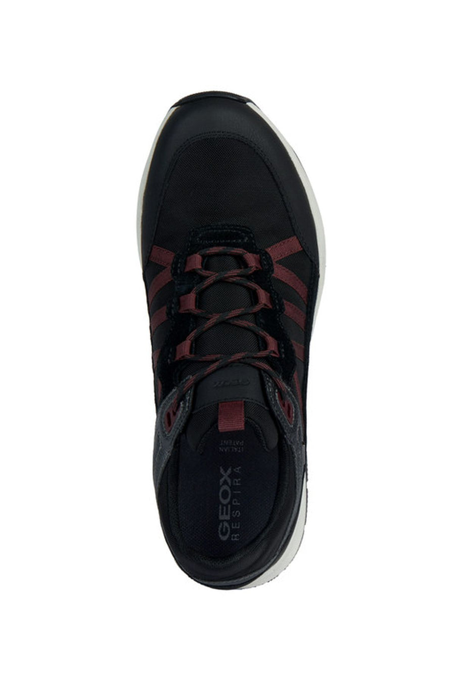 Geox Kadın Siyah D Braies B Abx B Bağcıklı Kalın Tabanlı Spor Sneaker