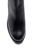 Women's Leather Platform Heeled Boots | Derimod