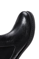 Women's Black Leather Casual Chelsea Boots | Derimod