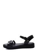 Women's Leather Braided Bodrum Sandals | Derimod
