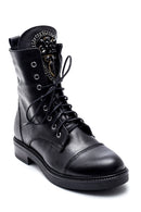 Women's Leather Stone Boots | Derimod