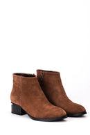 Women's Suede Heel Detailed Boots | Derimod