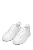 Geox Erkek Beyaz U Flextrıde Plus Bağcıklı Deri Sneaker | Derimod