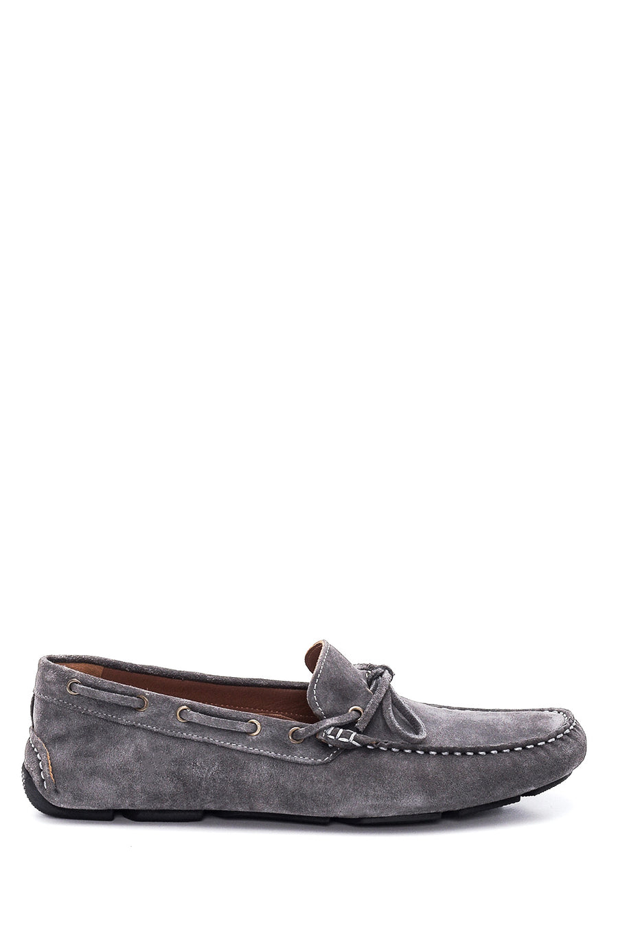 Erkek Gri Süet Deri Casual Loafer 22SFD622110 | Derimod