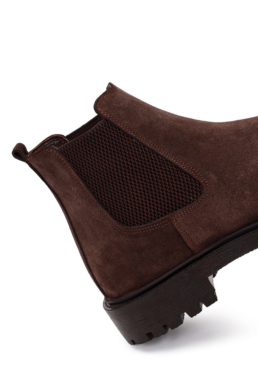 Male Brown Suede Chelsea Boots