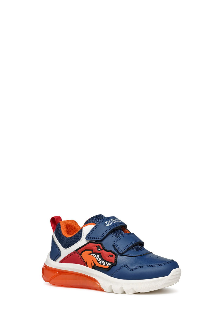 Geox Boy Navy Blue Ciberdron Banded Patterned Light Detailed Sneaker