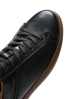 Men's Green Leather Sneaker | Derimod