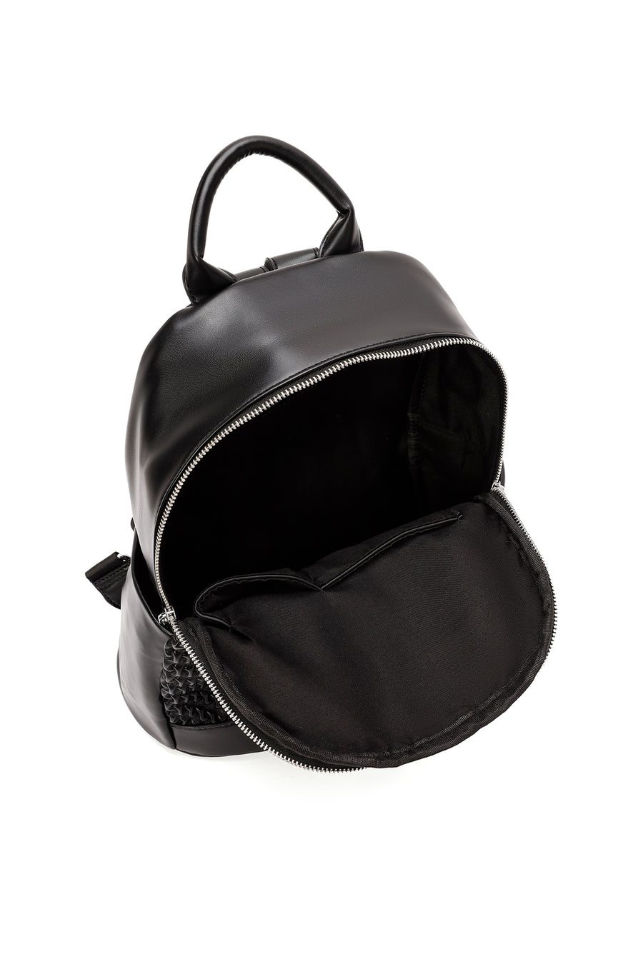 Women's Black Printed Backpack