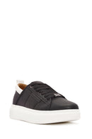 ACBC x Derimod Men's Black Lace-Up Sneakers | Derimod