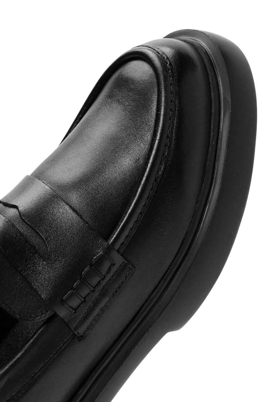 Erkek Siyah Deri Casual Loafer