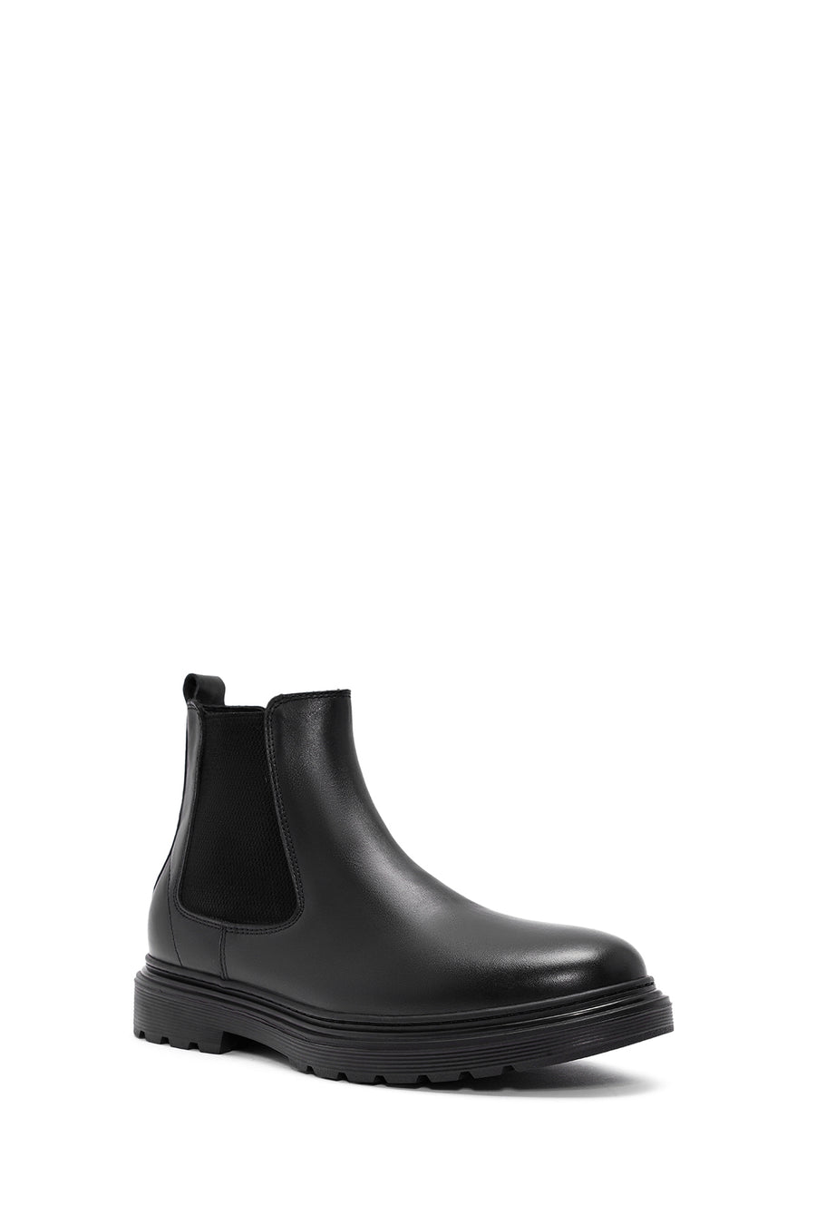 Men's Black Leather Chelsea Boots
