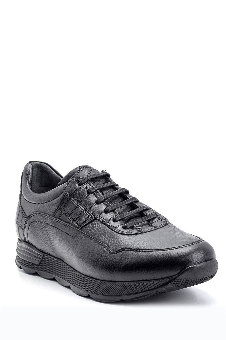 Men's Crocodile Detailed Leather Sneaker