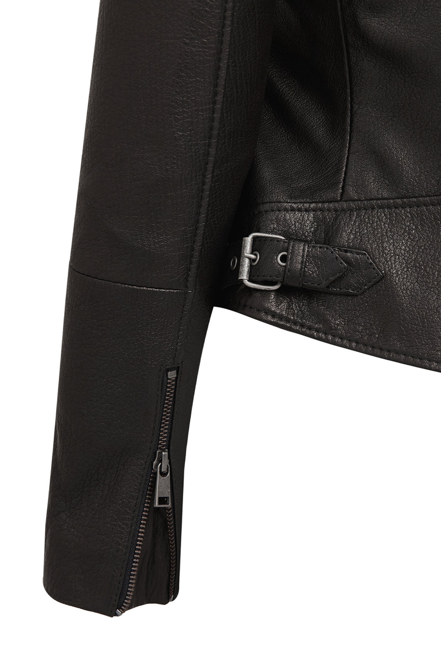 Prima Kadın Siyah Kısa Deri Ceket