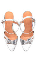 Women's Metallic Heeled Sandals | Derimod