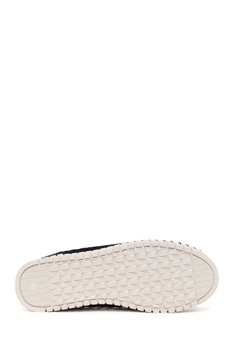 Woman Black Thick-Soled Fabric Casual Shoes