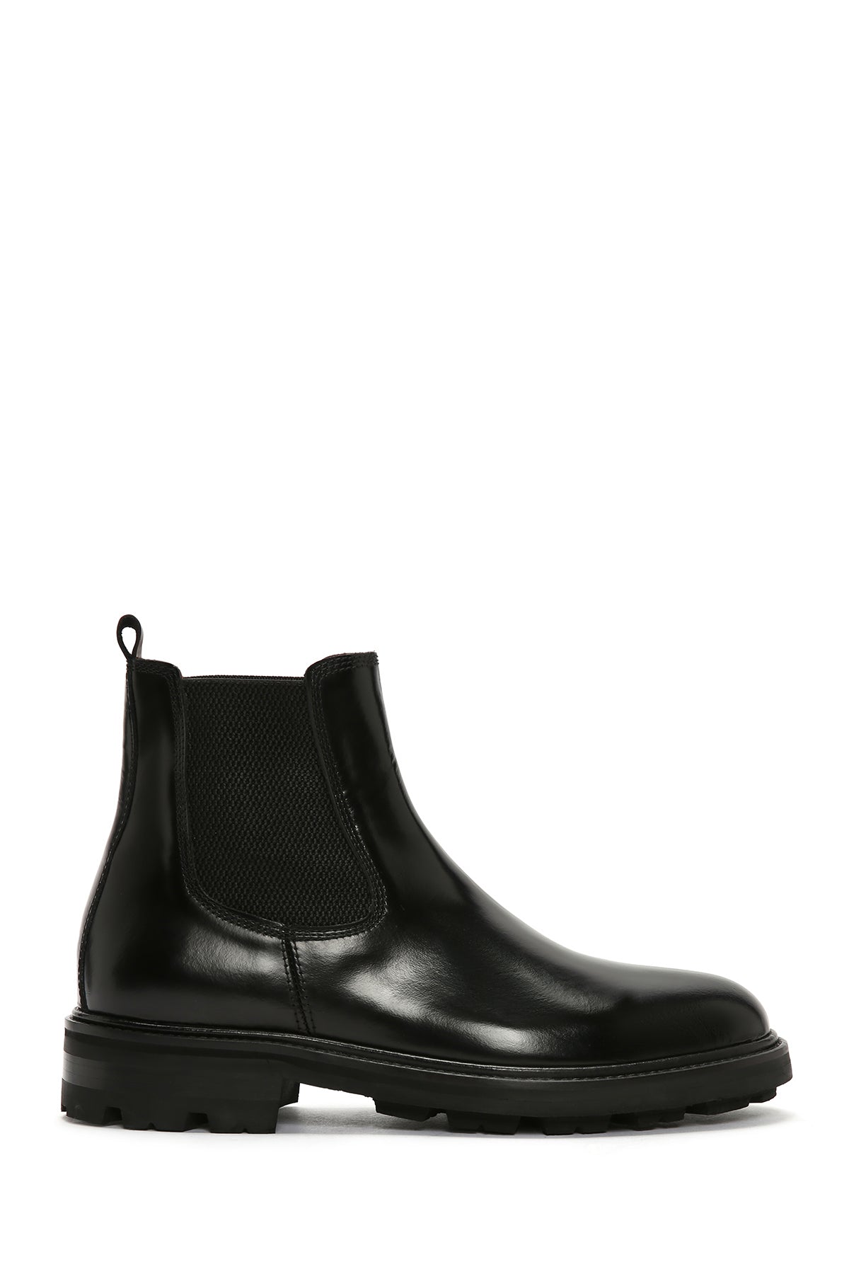 Men's Black Leather Chelsea Boots 23WFD617718 | Derimod