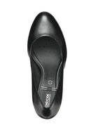 Geox Kadın Siyah Walk Pleasure 85 Deri Kalın Topuklu Ayakkabı | Derimod