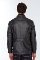 Immobile Men's Leather Jacket | Derimod