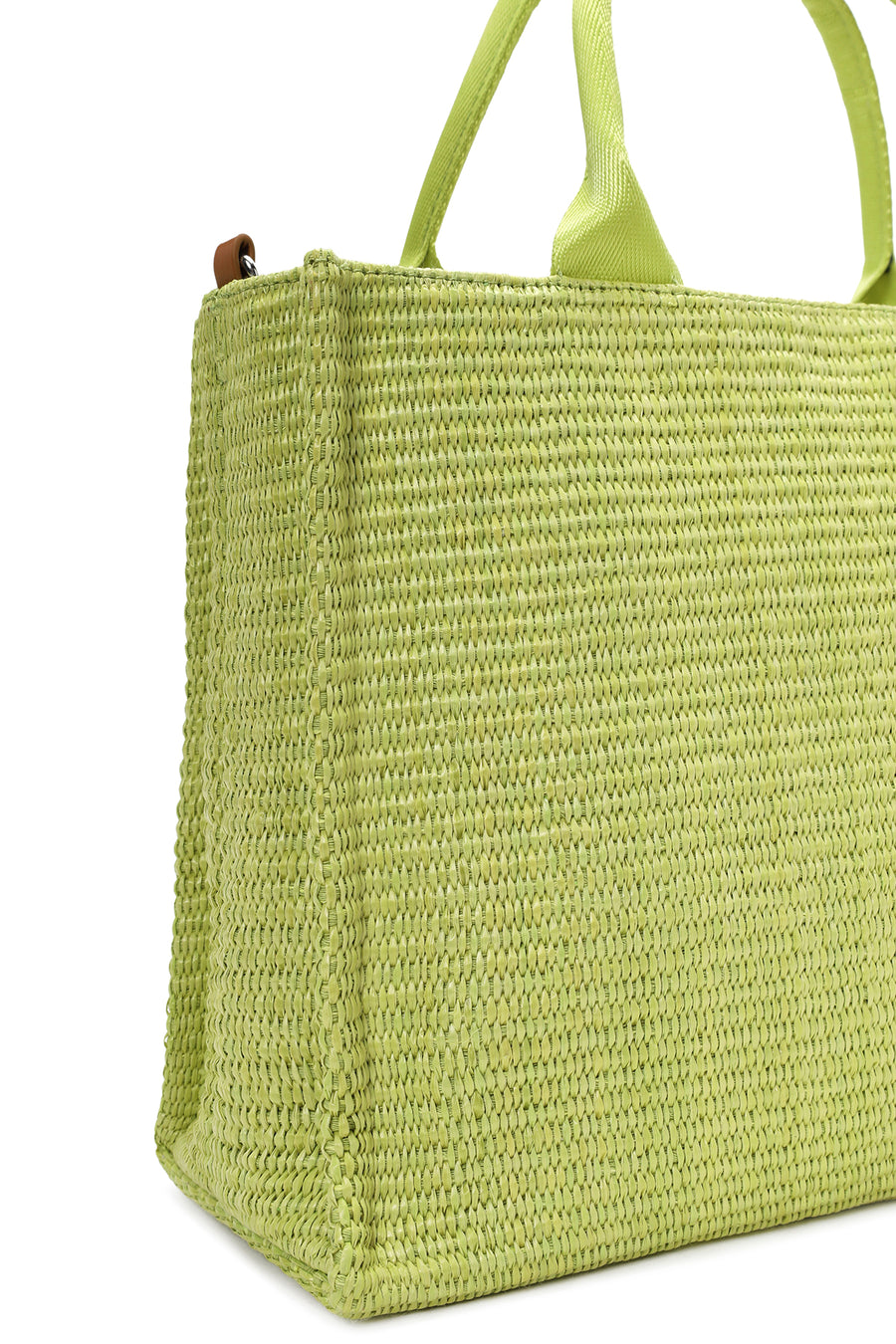 Women's Green Straw Handbag