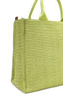 Women's Green Straw Handbag | Derimod