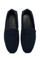 Men's Navy Blue Fabric Loafer | Derimod