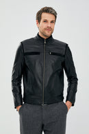 Martin Men's Black Leather Jacket | Derimod