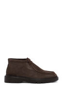 Men's Brown Lace-Up Suede Leather Casual Boots | Derimod