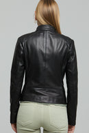 Glory Women's Leather Jacket | Derimod