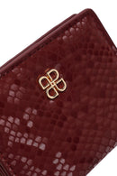 Women's Claret Red Printed Wallet | Derimod