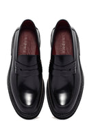 Men's Black Leather Casual Loafer | Derimod