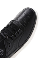 Men's Black Leather Sneaker | Derimod