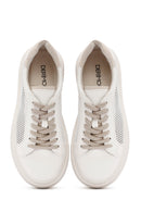 Women's Cream Lace-Up Sneakers | Derimod