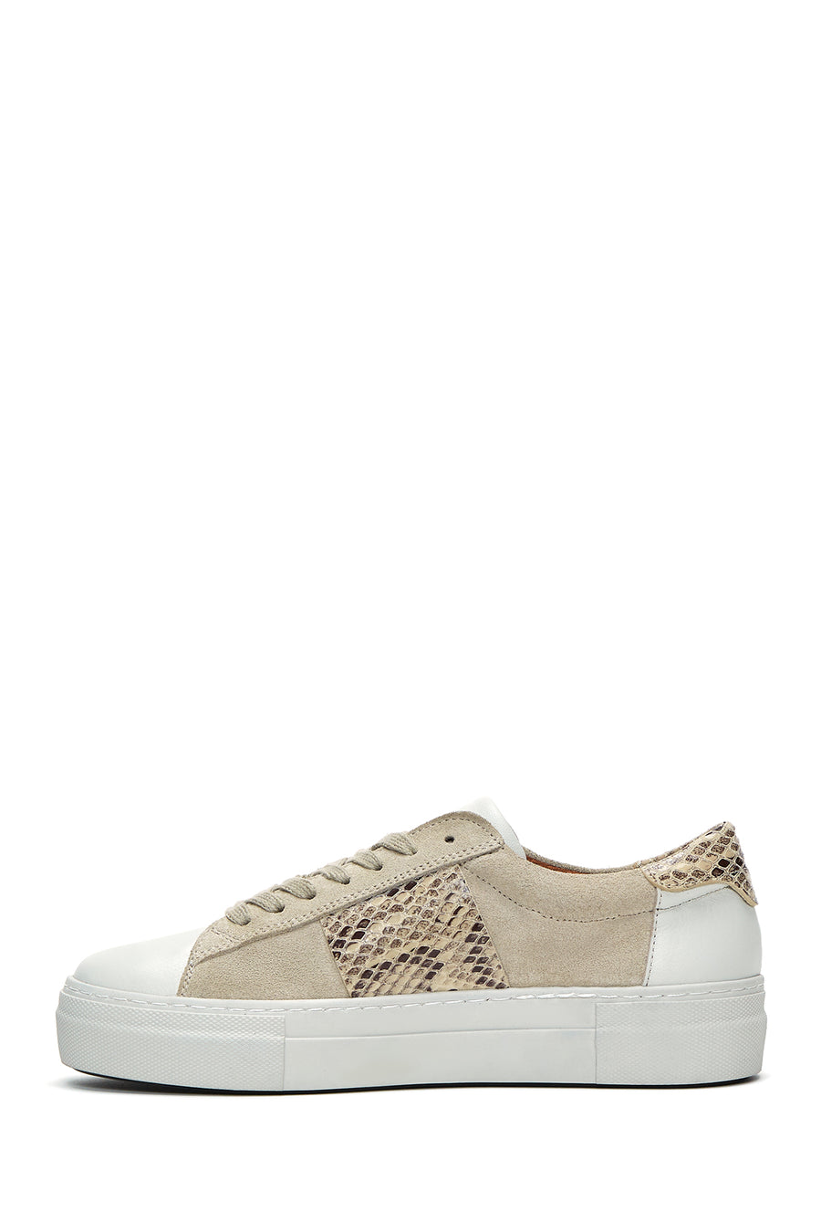 Women's Mink Leather Patterned Sneaker