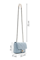 Women's Blue Strap Detailed Crossbody Bag | Derimod