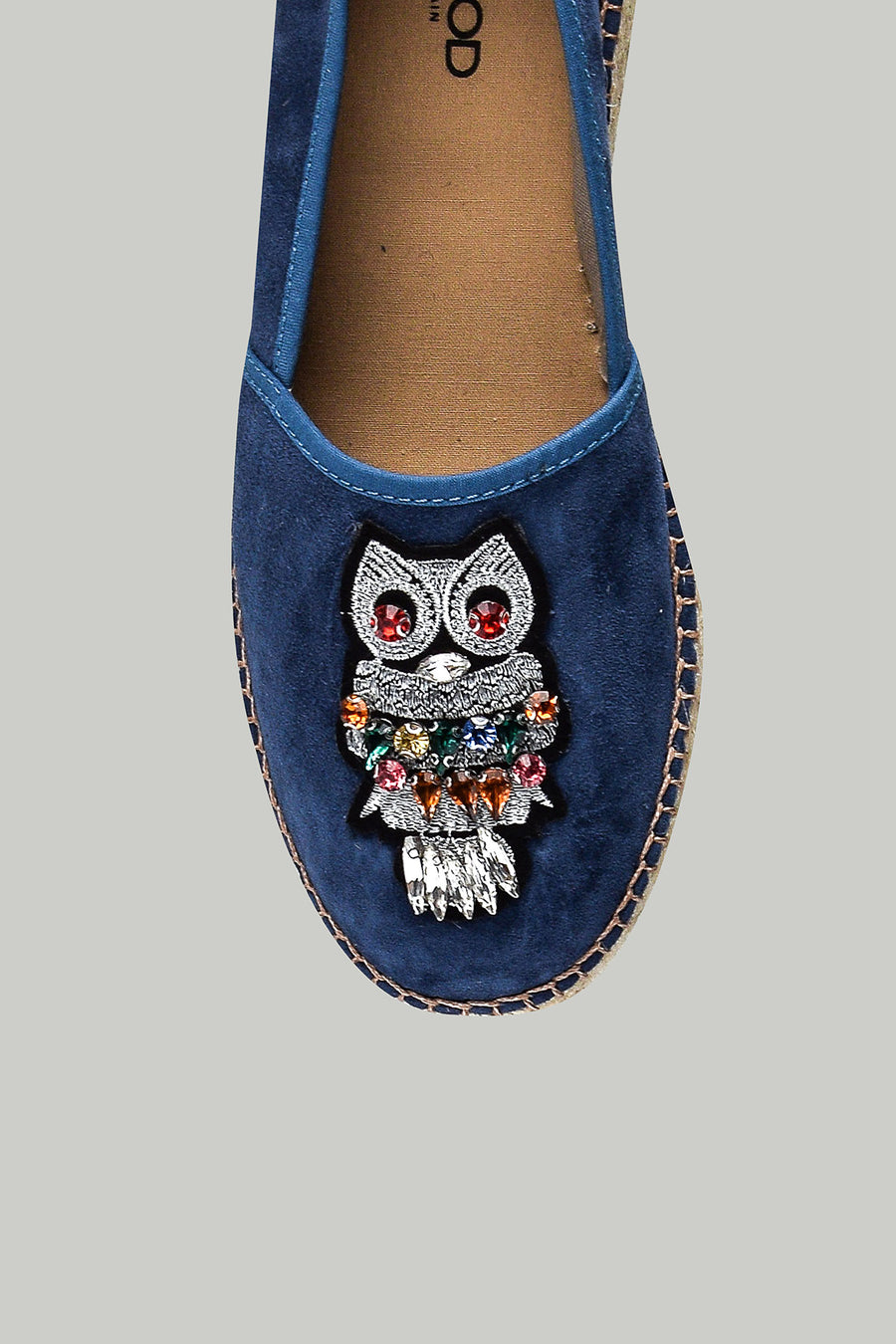 Blue Women's Espadrille with Owl