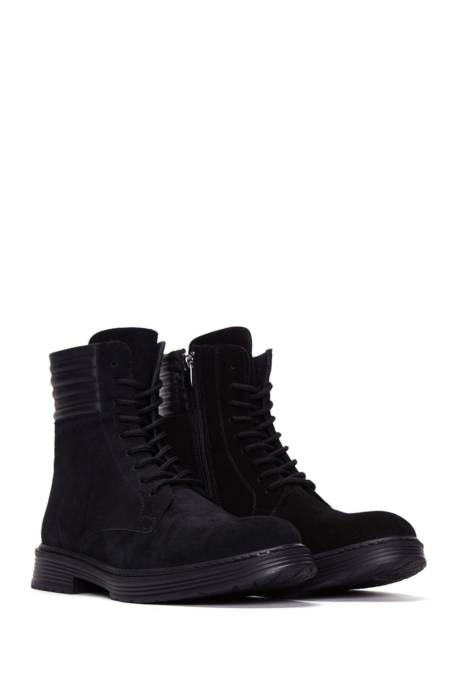 Men's Leather Zippered Boots