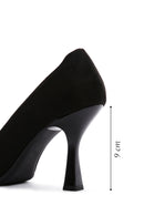 Women's Black Suede Heeled Stiletto | Derimod